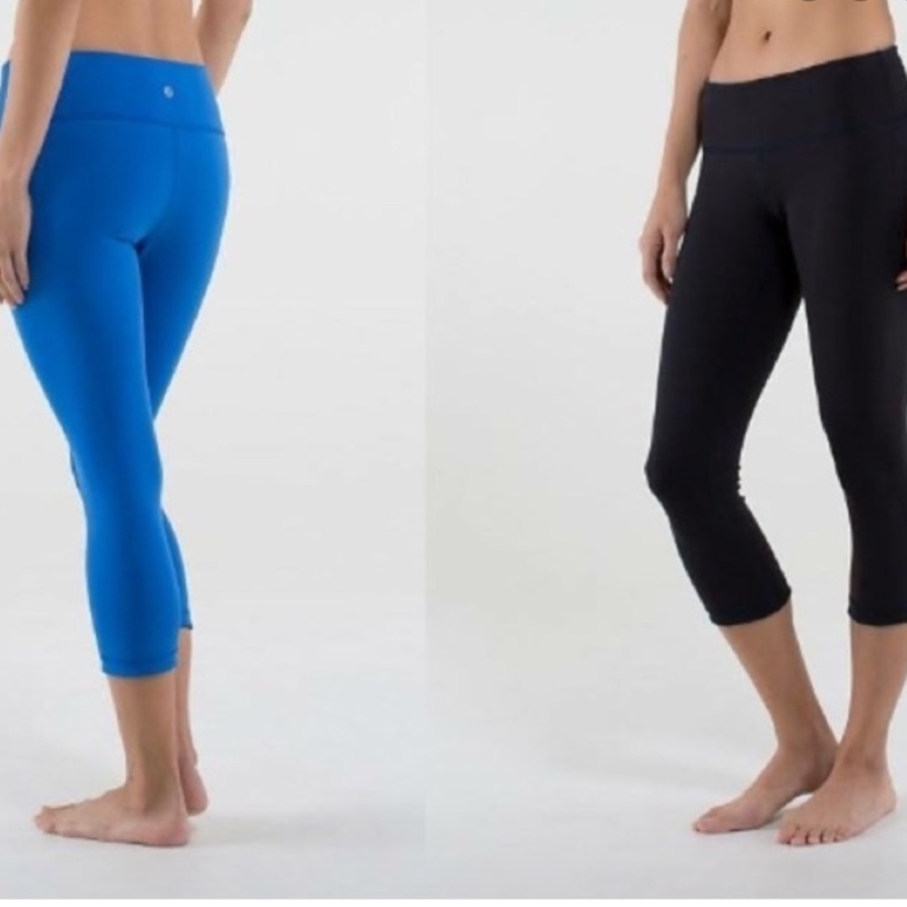 Lululemon Reversible Navy Blue Crop Legging 4